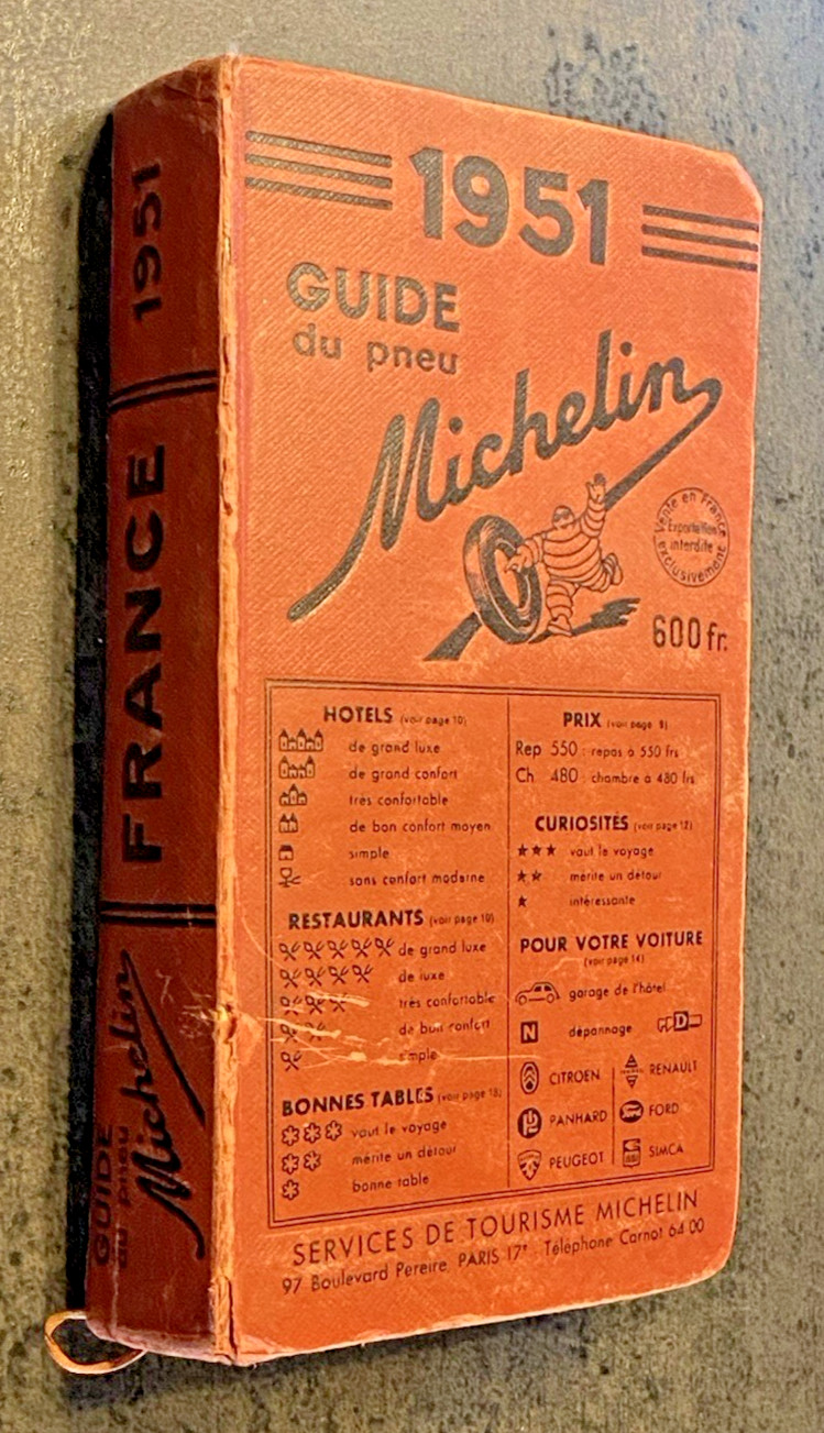 1951 Michelin Red Guide - Beautiful Condition
