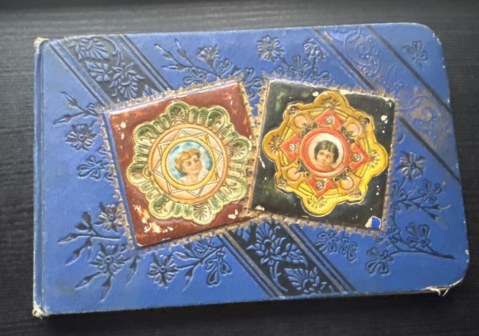 Antique Autograph Album w Thoughts Locations  Signatures New England Maine 1880s