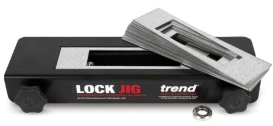 Trend LOCK/JIG/A LARGE Lock Jig comes with Baldwin Template Trend LOCK/JIG/A LARGE Lock Jig comes with Baldwin Template