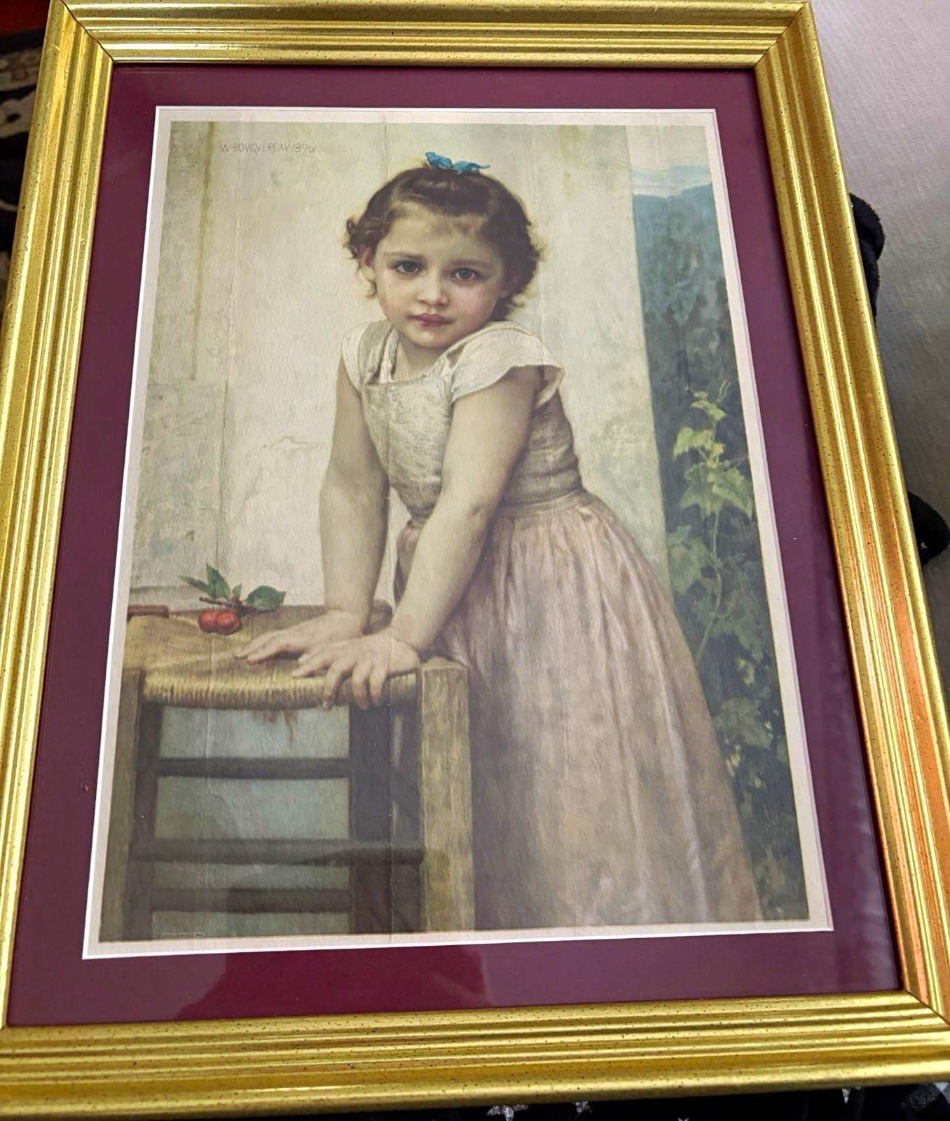 Rare, Vintage 1896 “Yvonne” portrait by William-Adolphe Bouguereau Rare, Vintage 1896 “Yvonne” portrait by William-Adolphe Bouguereau