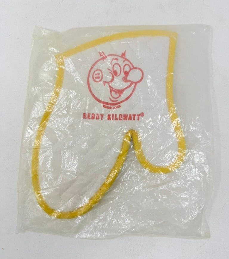 Vintage Reddy Kilowatt Magnetic Oven Mitt NOS Sealed Original Packaging 1950s Vintage Reddy Kilowatt Magnetic Oven Mitt NOS Sealed Original Packaging 1950s