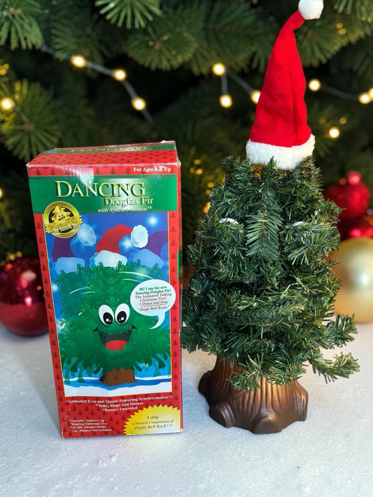 Vintage 1997 Gemmy Douglas Fir Animated Singing Dancing Christmas Tree Boxed 14