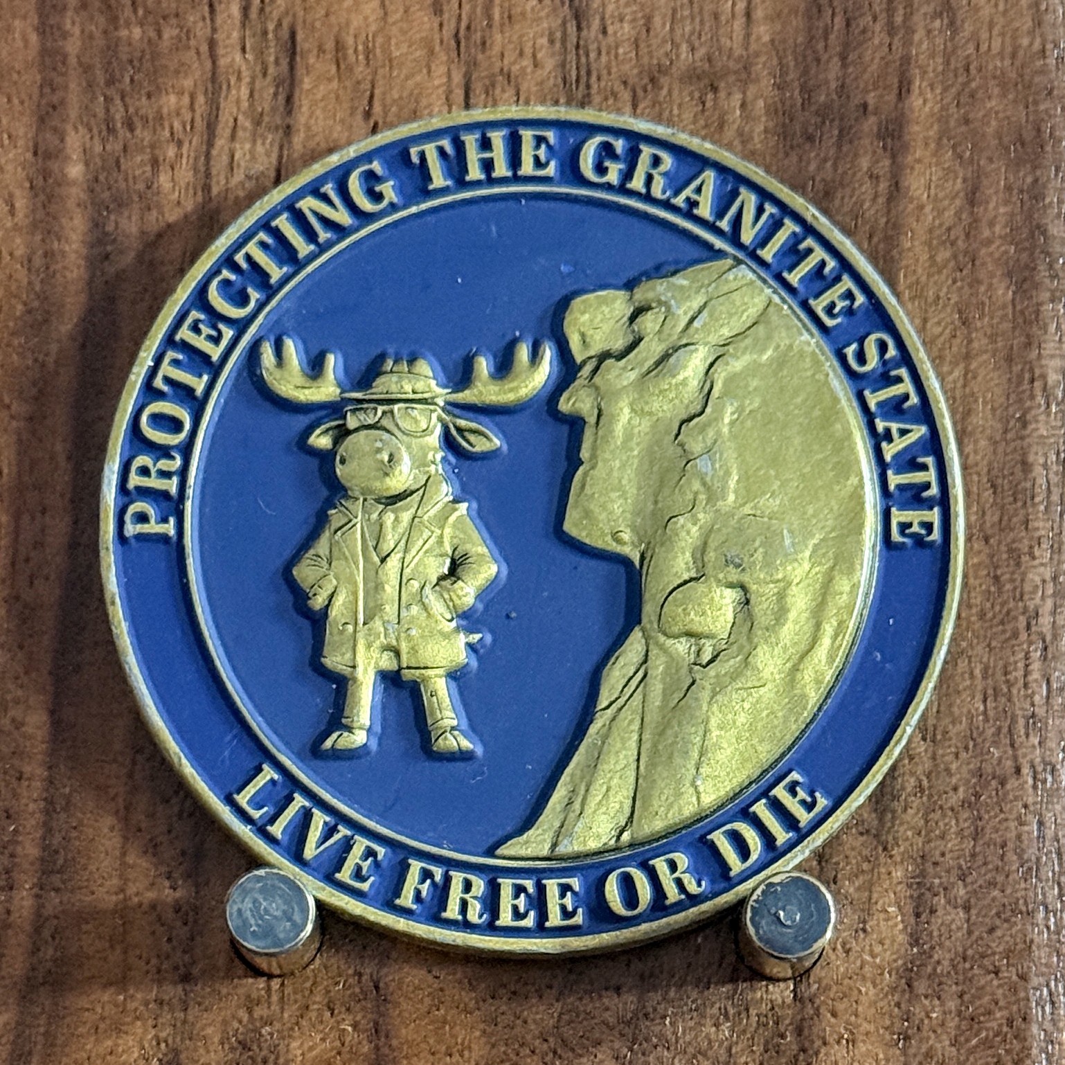 FBI Boston Granite State Live Free Or Die Motif Challenge Coin  M#19