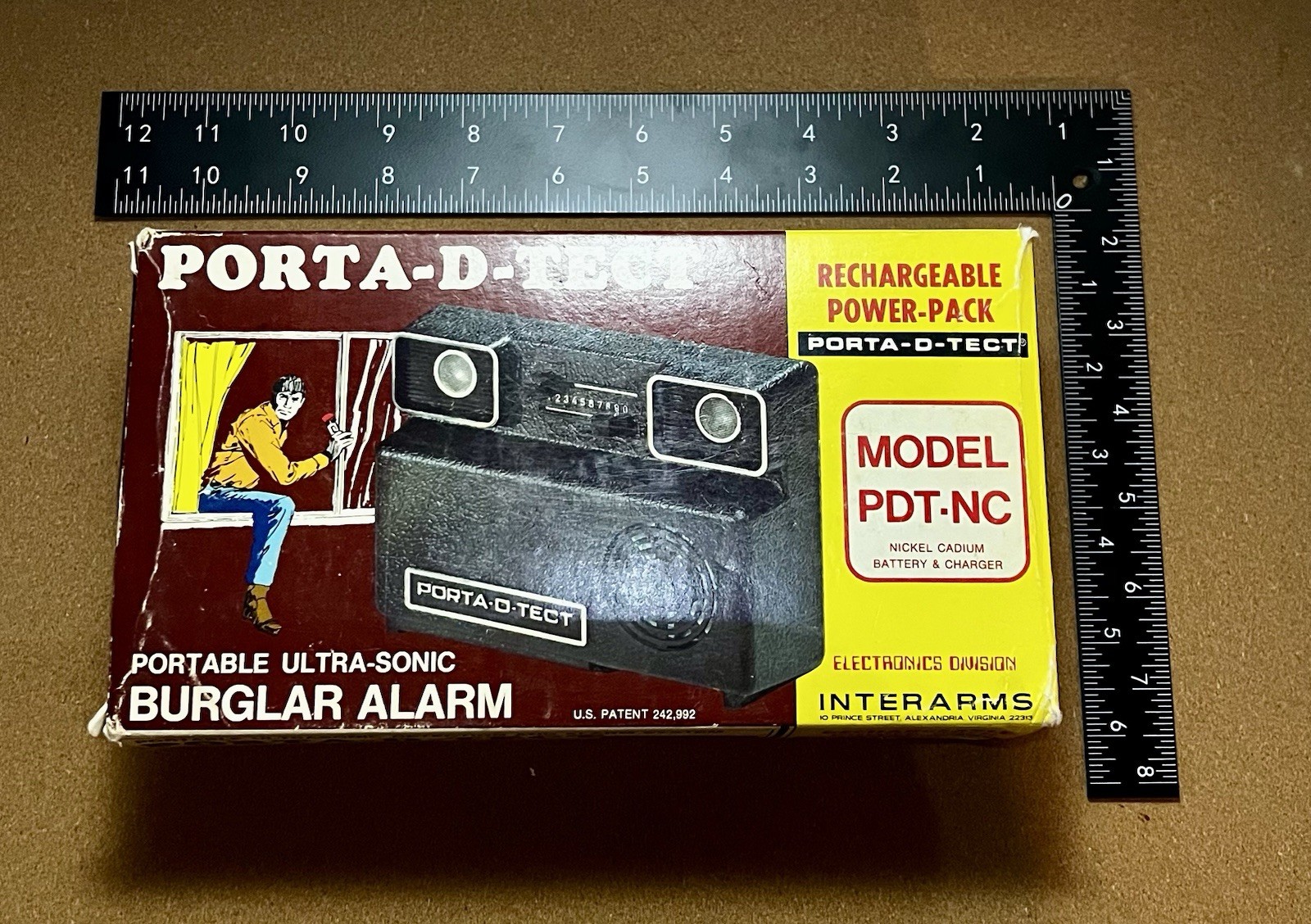 Vintage PORTA-D-TECT Portable Burglar Alarm New And In Box Vintage PORTA-D-TECT Portable Burglar Alarm New And In Box