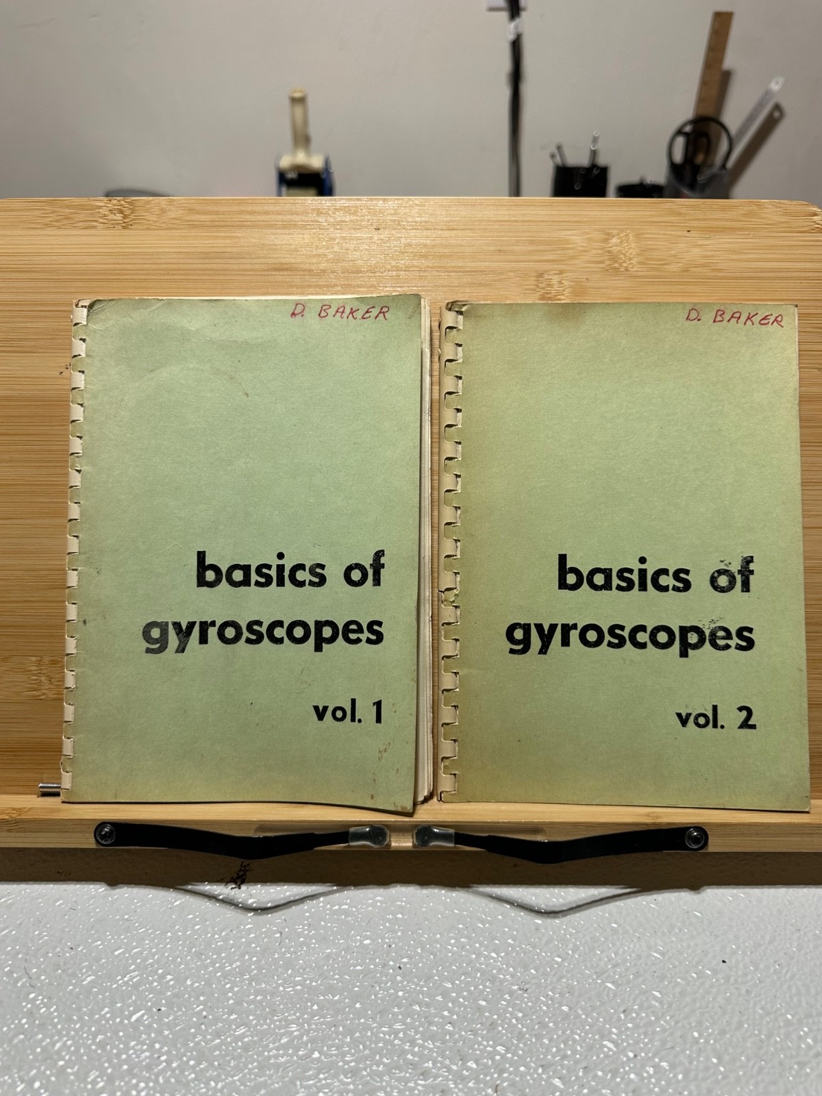 Basics of Gyroscopes Vol 1 & 2 Book Vintage Physics Rare