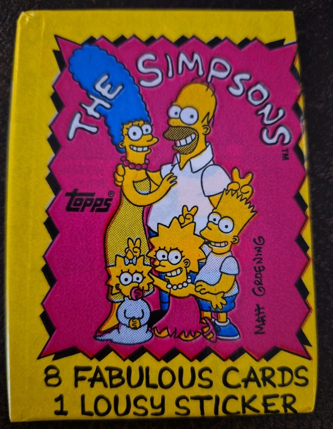 1990 Topps The Simpsons Sealed Pack With BARTMAN Rookie Card On Top Of Pack 🔥 1990 Topps The Simpsons Sealed Pack With BARTMAN Rookie Card On Top Of Pack 🔥