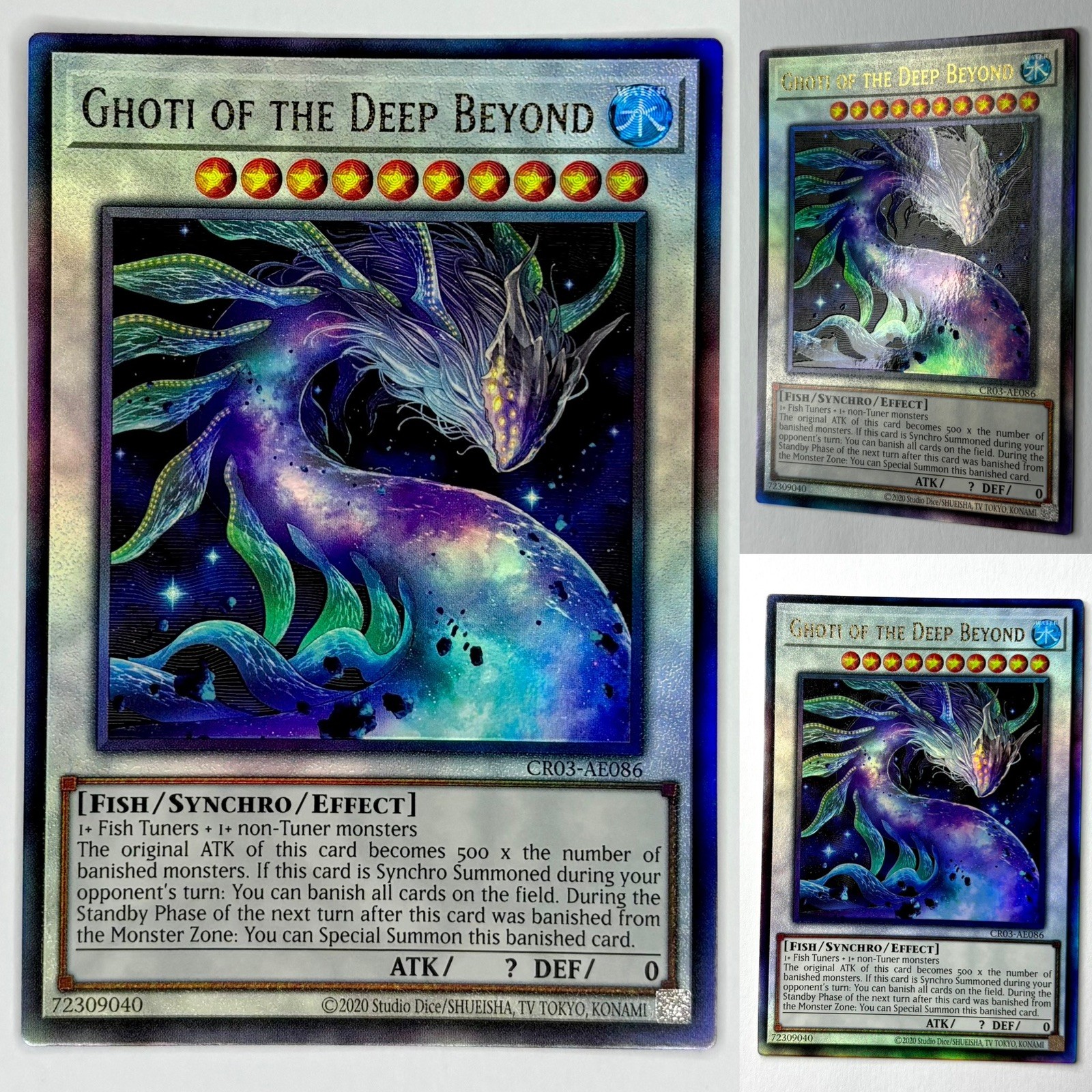 Yu-Gi-Oh Ghoti Of The Deep Beyond - Asian English Ultimate Rare - CR03-AE086 NM Yu-Gi-Oh Ghoti Of The Deep Beyond - Asian English Ultimate Rare - CR03-AE086 NM