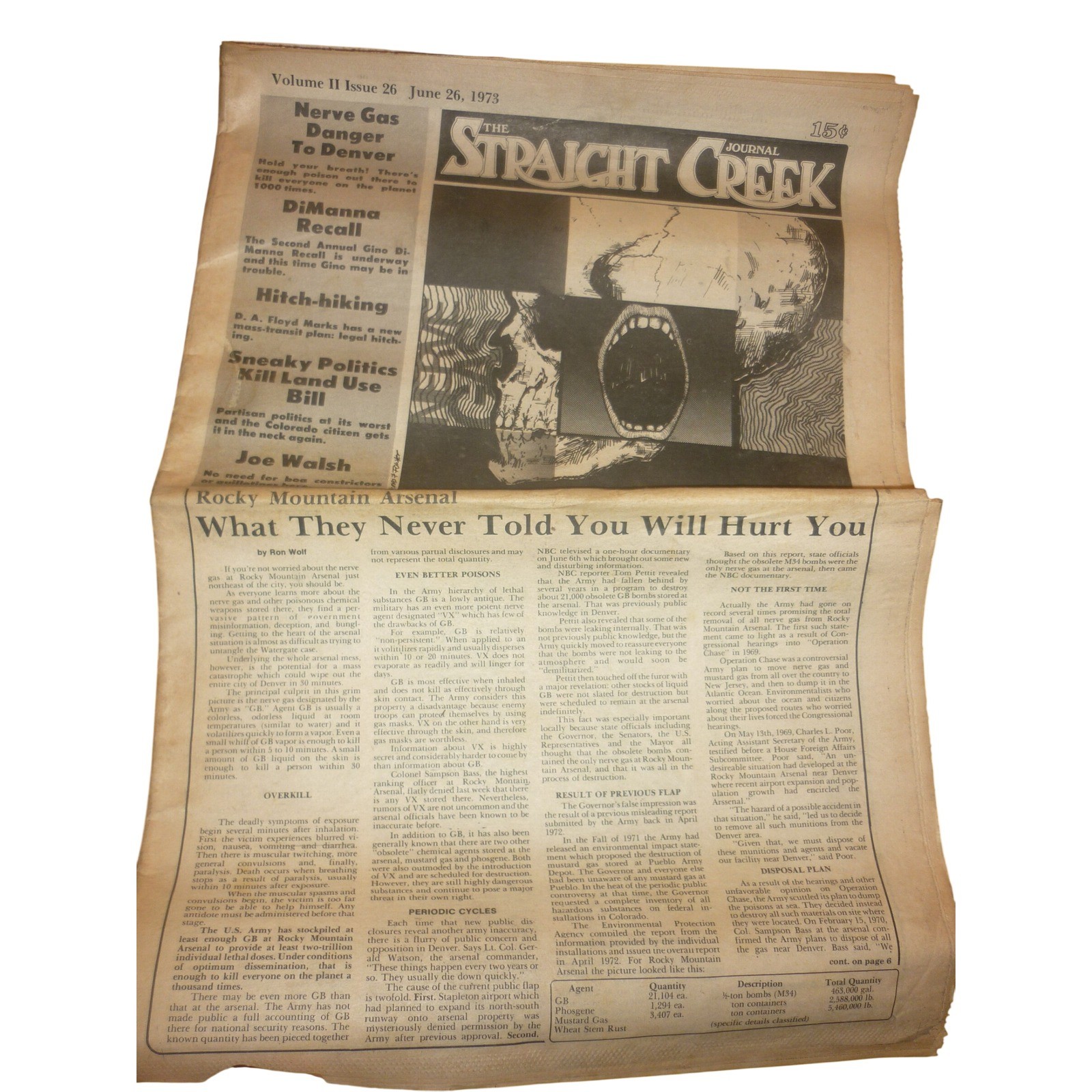 Vintage 1973 Straight Creek Journal Denver Underground Newspaper Rocky Mountain Vintage 1973 Straight Creek Journal Denver Underground Newspaper Rocky Mountain