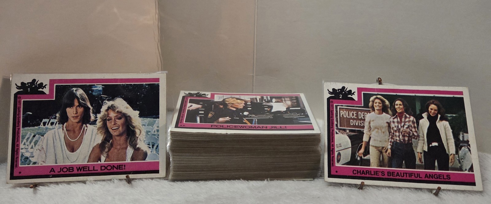 🔥1977 TOPPS CHARLIE'S ANGELS SERIES 1 - 52 PC TRADING CARD LOT - NO DUPLICATES 🔥1977 TOPPS CHARLIE'S ANGELS SERIES 1 - 52 PC TRADING CARD LOT - NO DUPLICATES