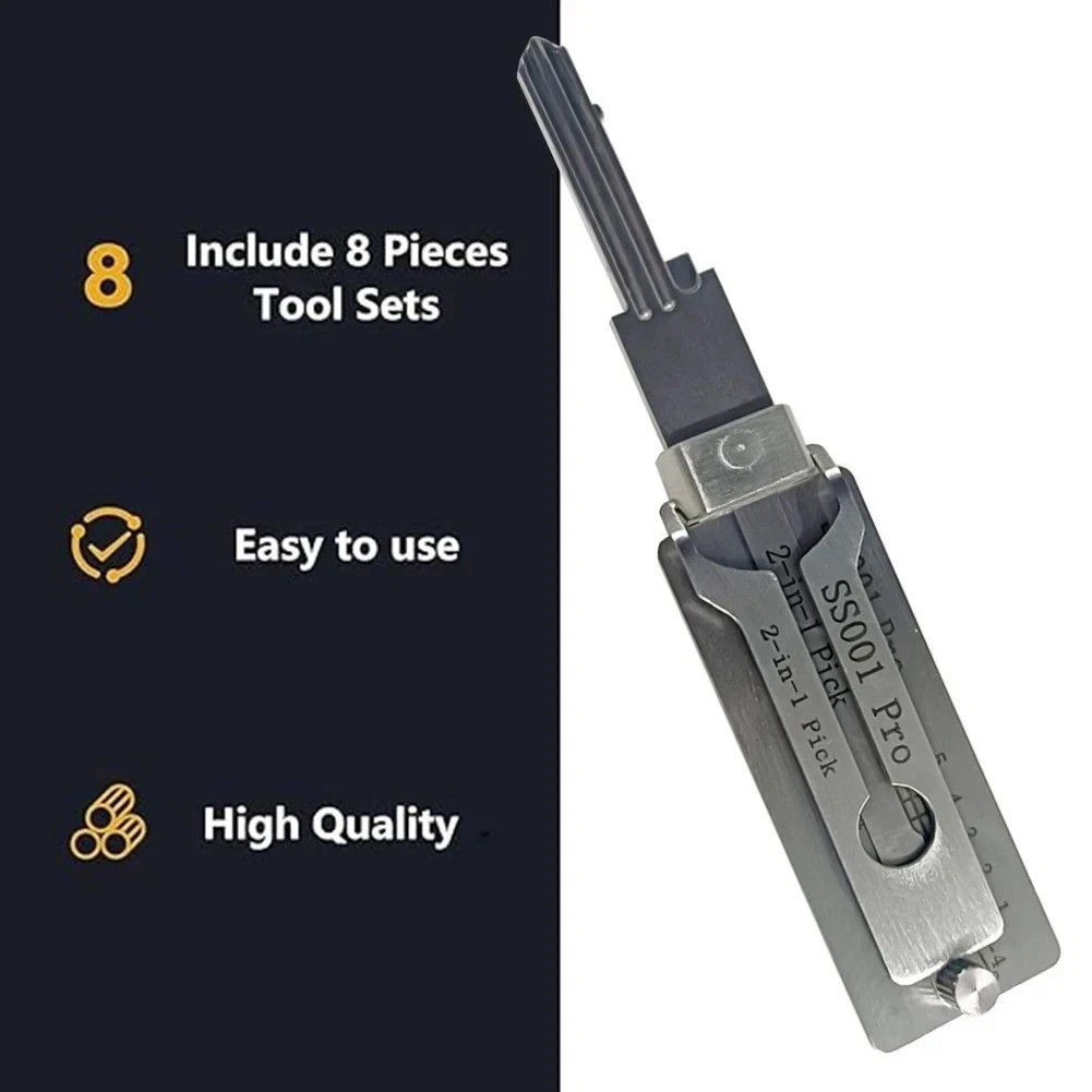 2-in-1 Stainless Steel Key Decoder Lock Decoder Repair Tools-Free Ship 2-in-1 Stainless Steel Key Decoder Lock Decoder Repair Tools-Free Ship