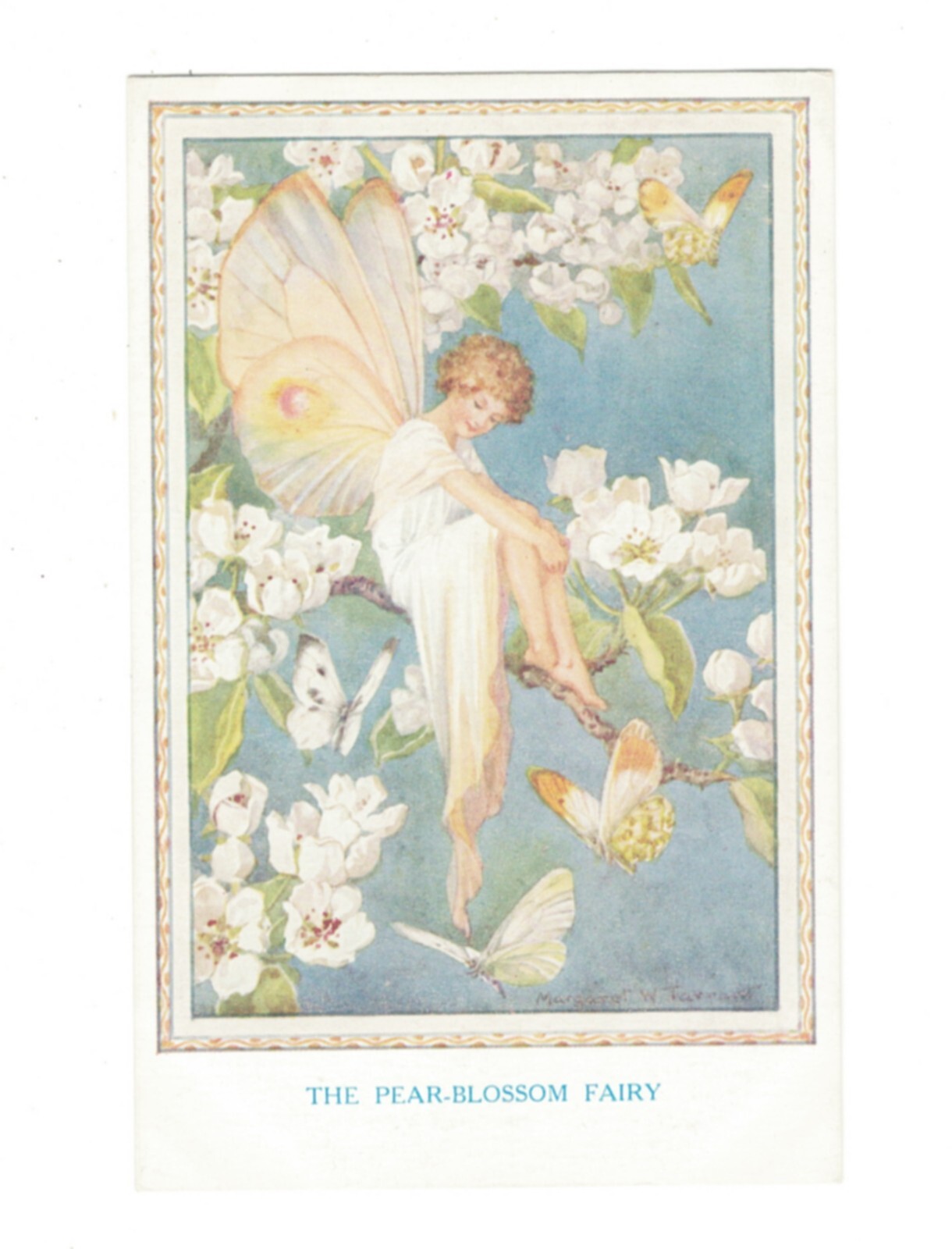 SD3219 FAIRIES OF THE COUNTRYSIDE , THE PEAR-BLOSSOM  FAIRY COL PRINTED