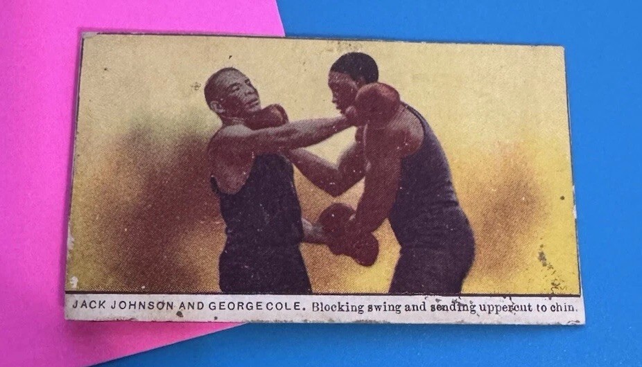 1910 E79 Jack Johnson - George Cole - 27 Scrappers - Philadelphia Caramel Trimme