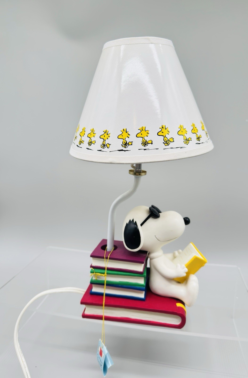 RARE & Vintage Snoopy Peanuts  Desk Lamp Reading Light Westland Giftware Works