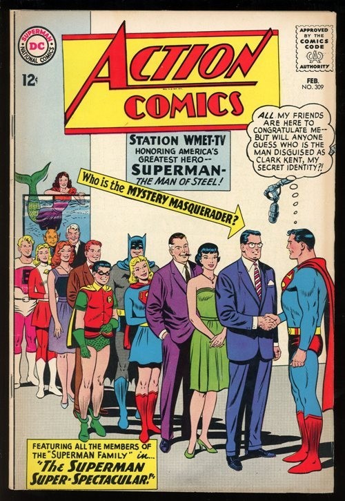 Action Comics (1938) # 309 John F. Kennedy, Supergirl 1964 VG *RARE*