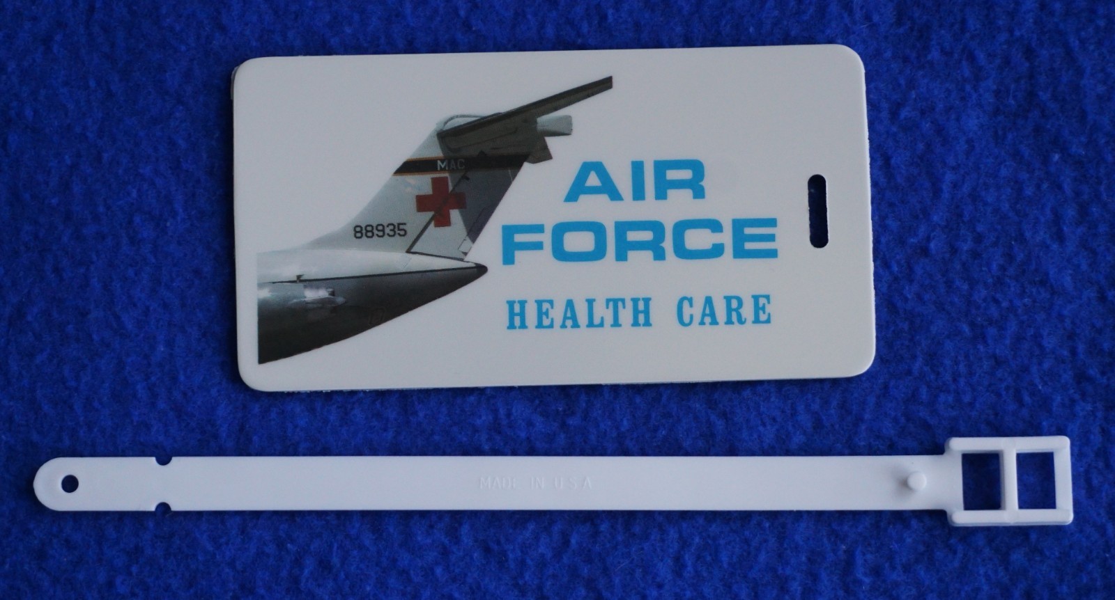 Vintage US AIR FORCE Plastic Luggage Tag Vintage US AIR FORCE Plastic Luggage Tag