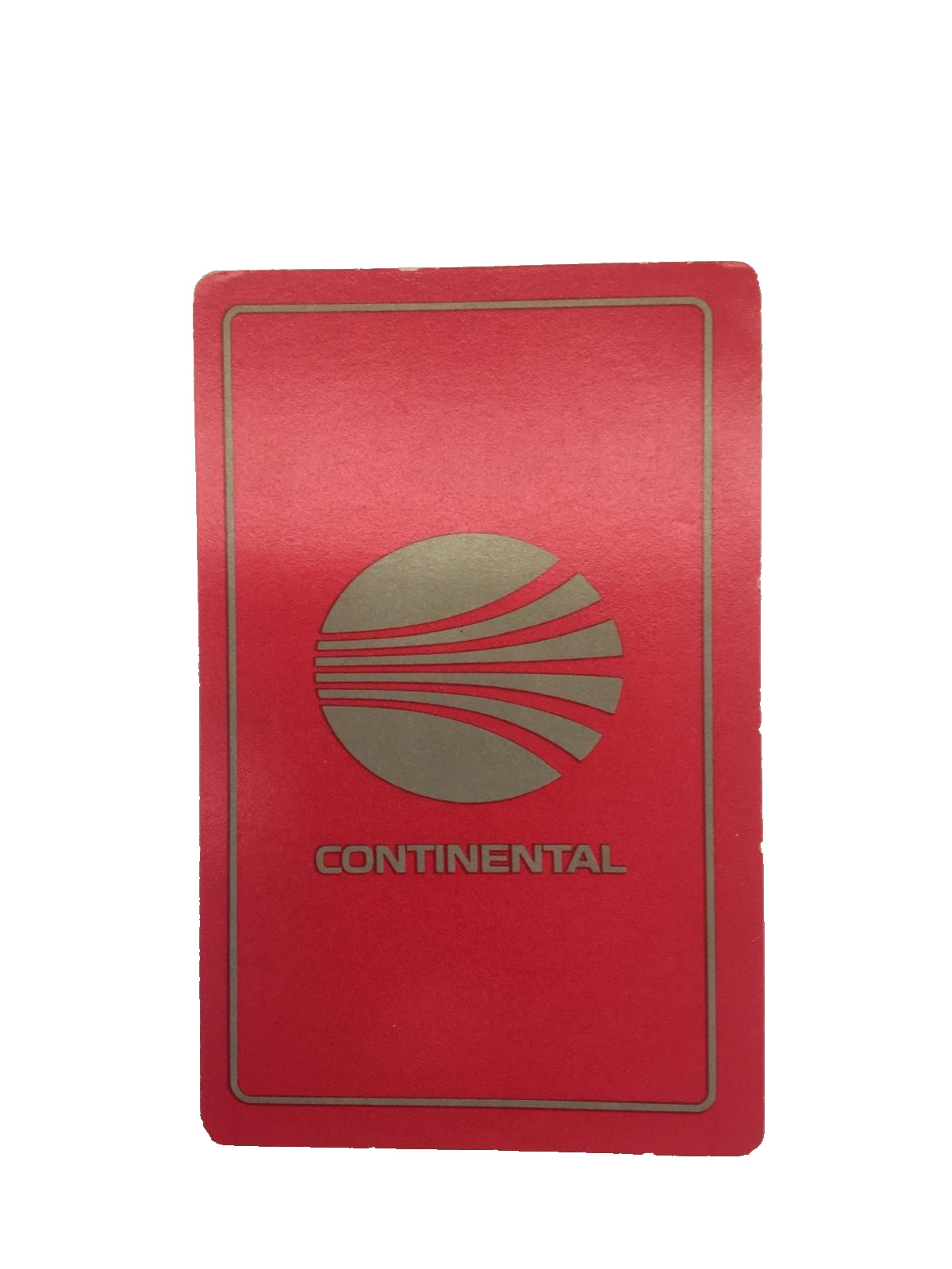 Vintage 1980\'s Continental Airlines, 1 trading card. 1 Random Card. Red+Golden.