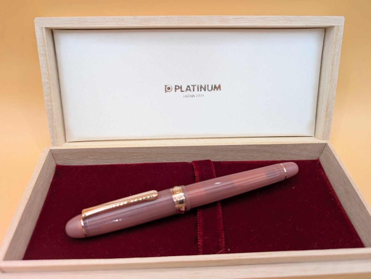 PLATINUM #3776 Century WAGNER 2026 Antique Rose EF 14K Fountain Pen Limited RARE