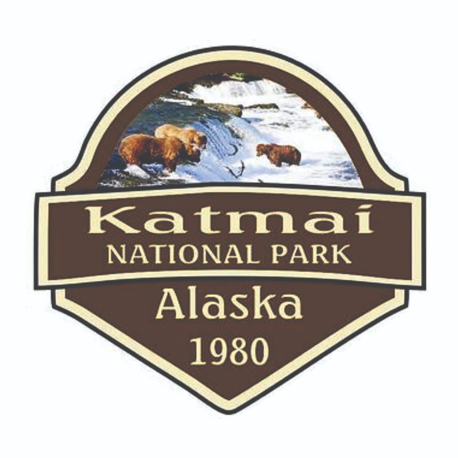 Katmai National Park Sticker Alaska National Park Decal Katmai National Park Sticker Alaska National Park Decal
