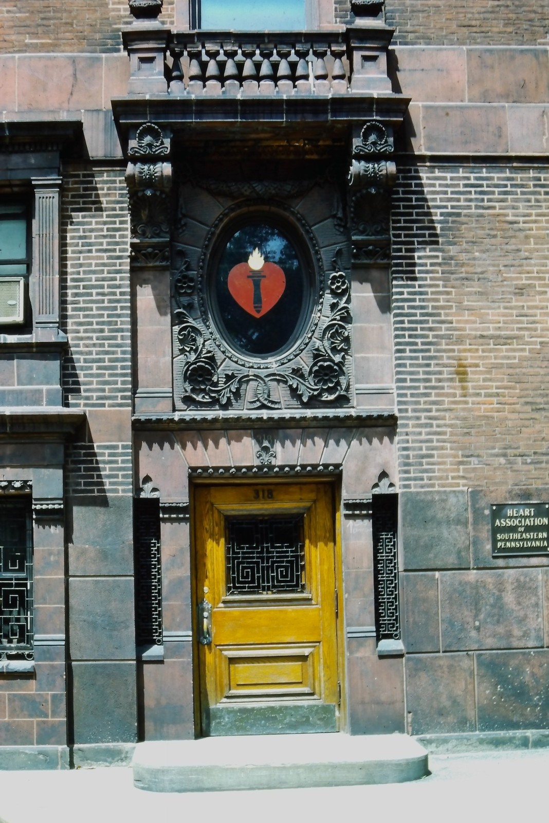 c1970's 35mm Slide Heart Association Southeastern Pennsylvania Building Doorway c1970's 35mm Slide Heart Association Southeastern Pennsylvania Building Doorway