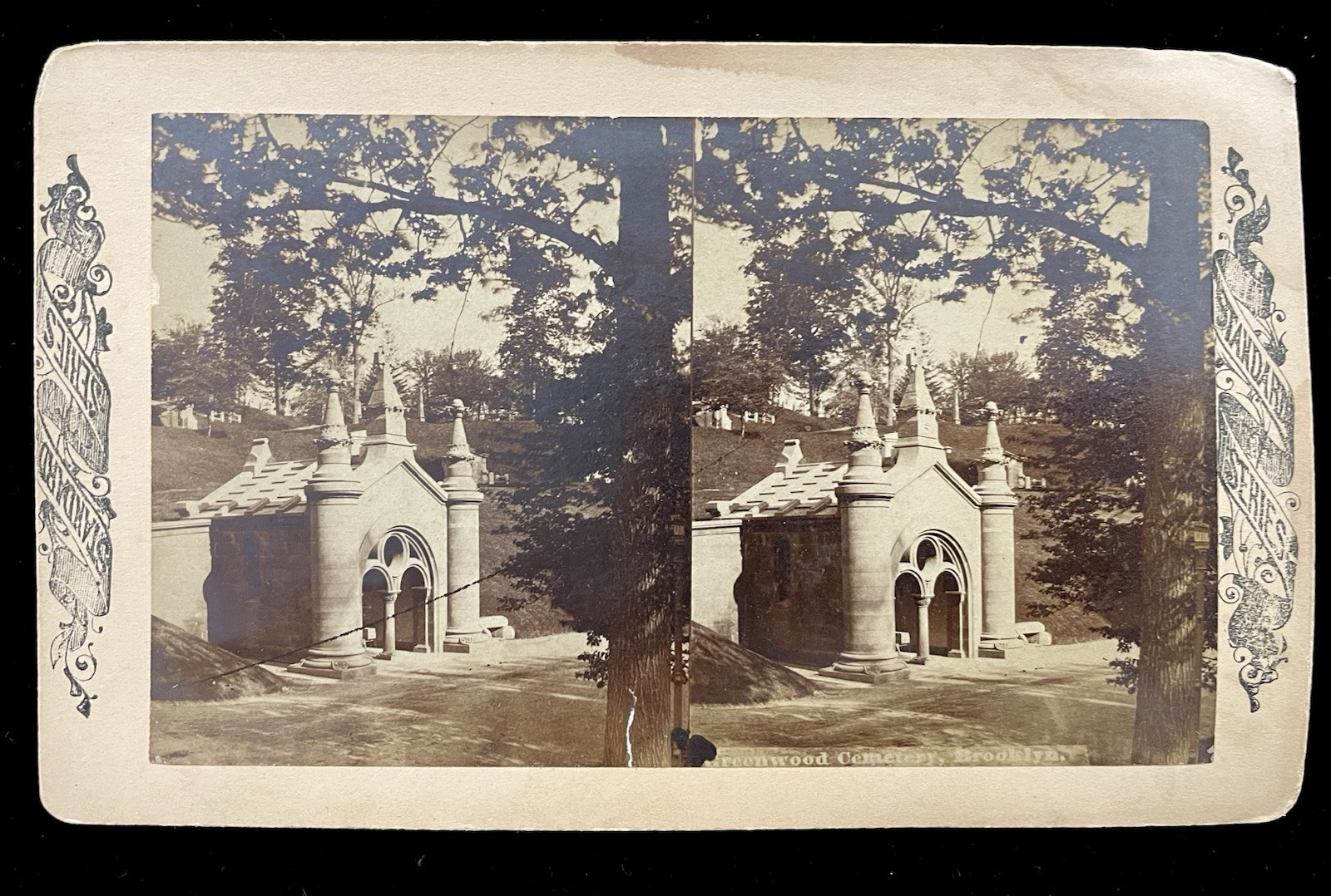 FOR LINDA  INEW YORK GREEN-WOOD CEMETERY BROOKLYN  GOTHIC MAUSOLEUM  1870s