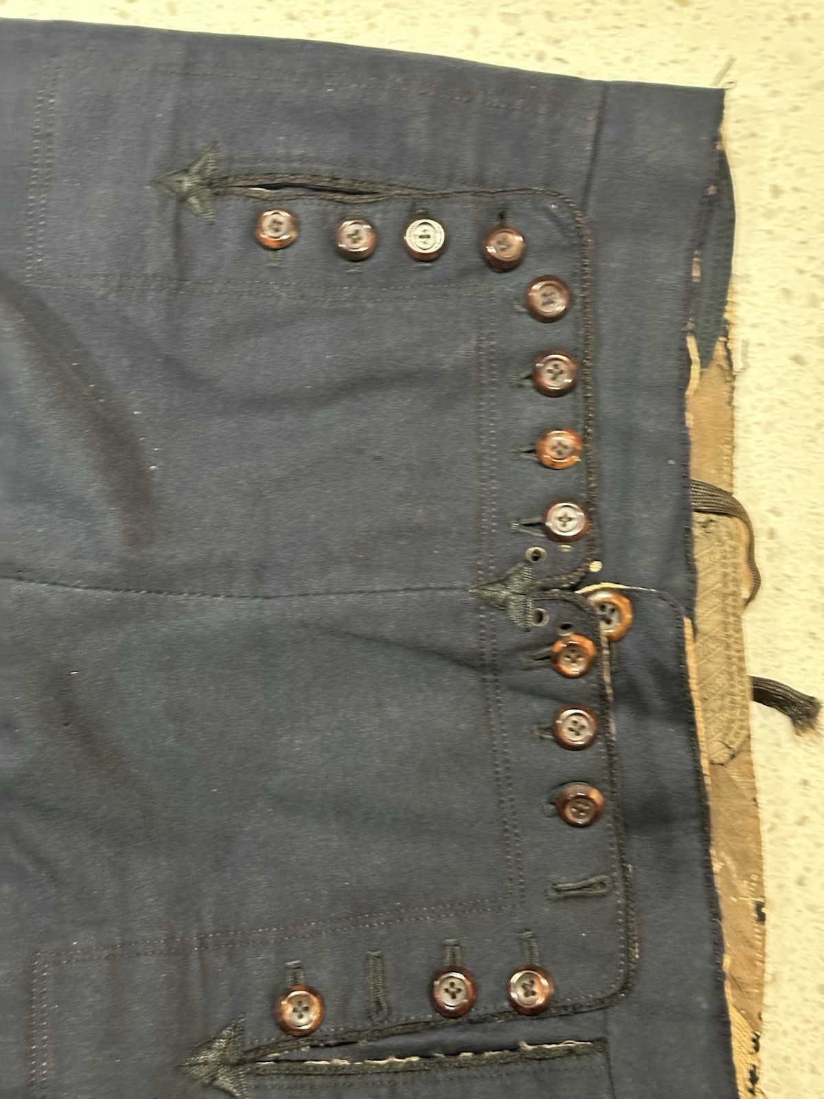 Original WW1 US NAVY Wool Pair Button Pants. Nice 