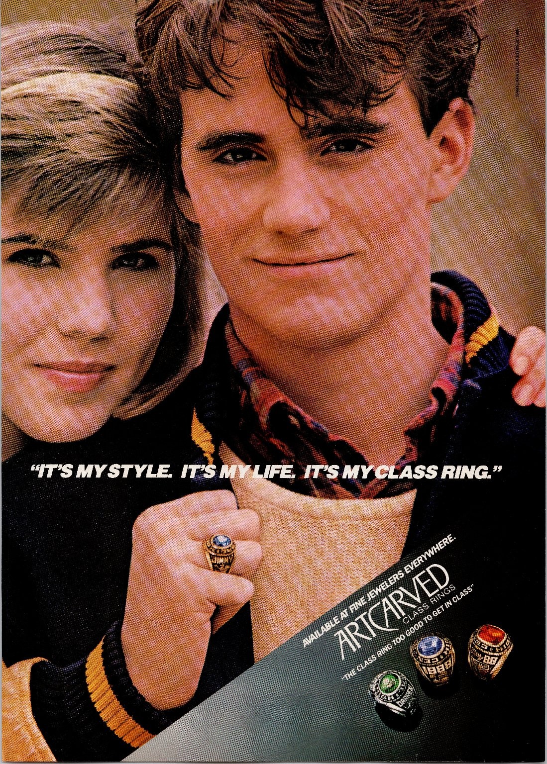 ArtCarved Class Rings 1985 Vintage Magazine Ad Collectible ArtCarved Class Rings 1985 Vintage Magazine Ad Collectible