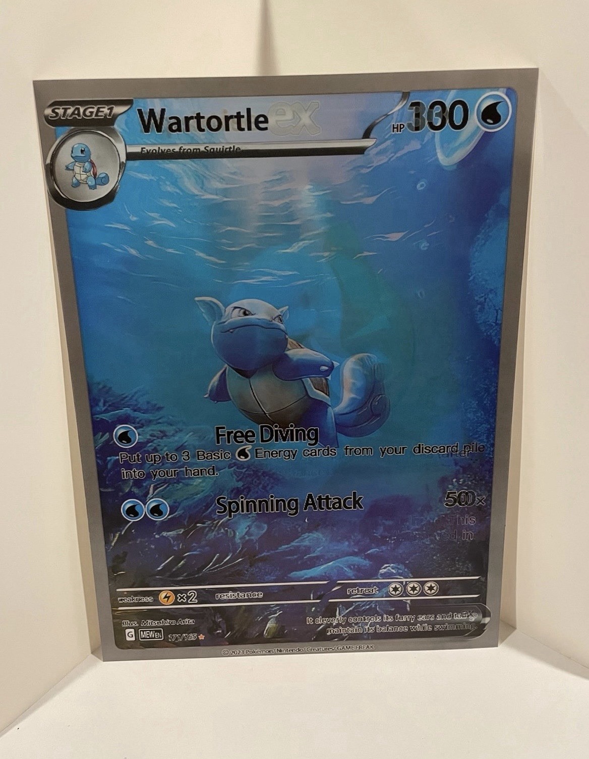 Blastoise Ex Squirtle Wartortle Scenic Pokemon 3D Holographic Lenticular Poster Blastoise Ex Squirtle Wartortle Scenic Pokemon 3D Holographic Lenticular Poster