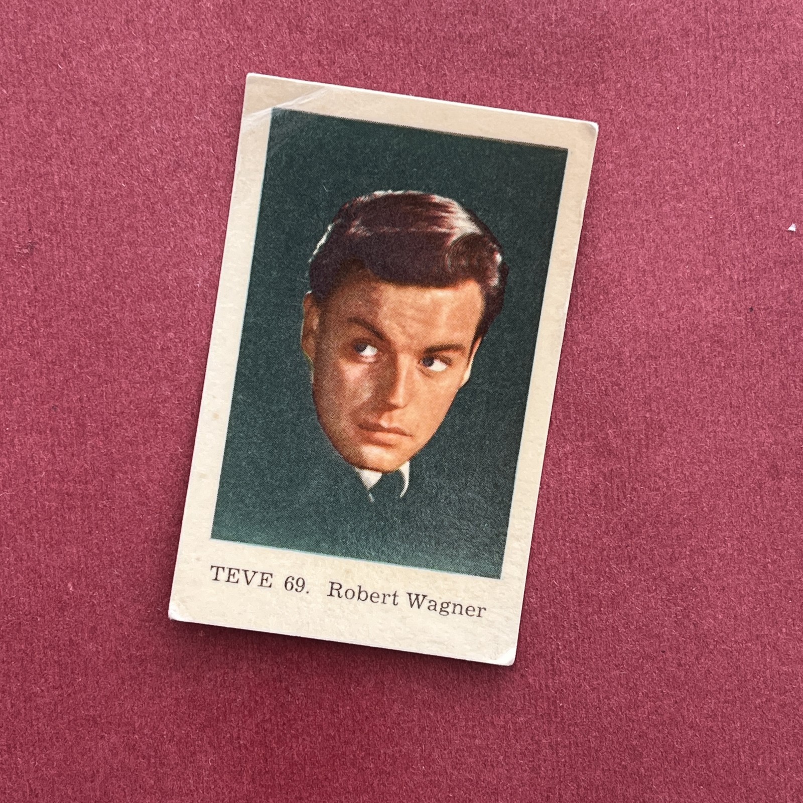 Robert Wagner 1962 Dutch Gum TEVE Set #69 Trading Card