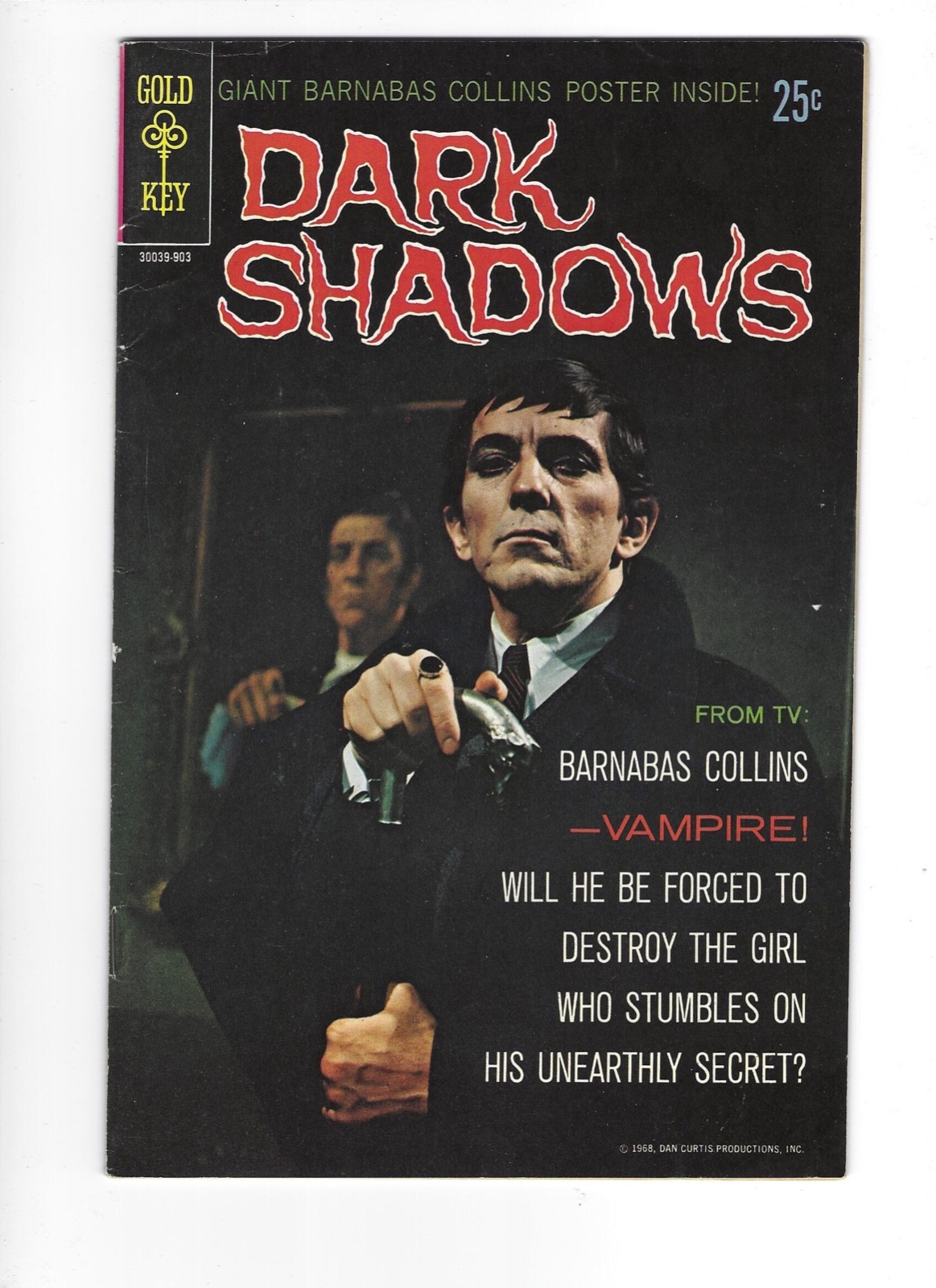 Dark Shadows # 1 Gold Key 1968 FN/VF Beauty From TV Barnabas Collins Combine Dark Shadows # 1 Gold Key 1968 FN/VF Beauty From TV Barnabas Collins Combine