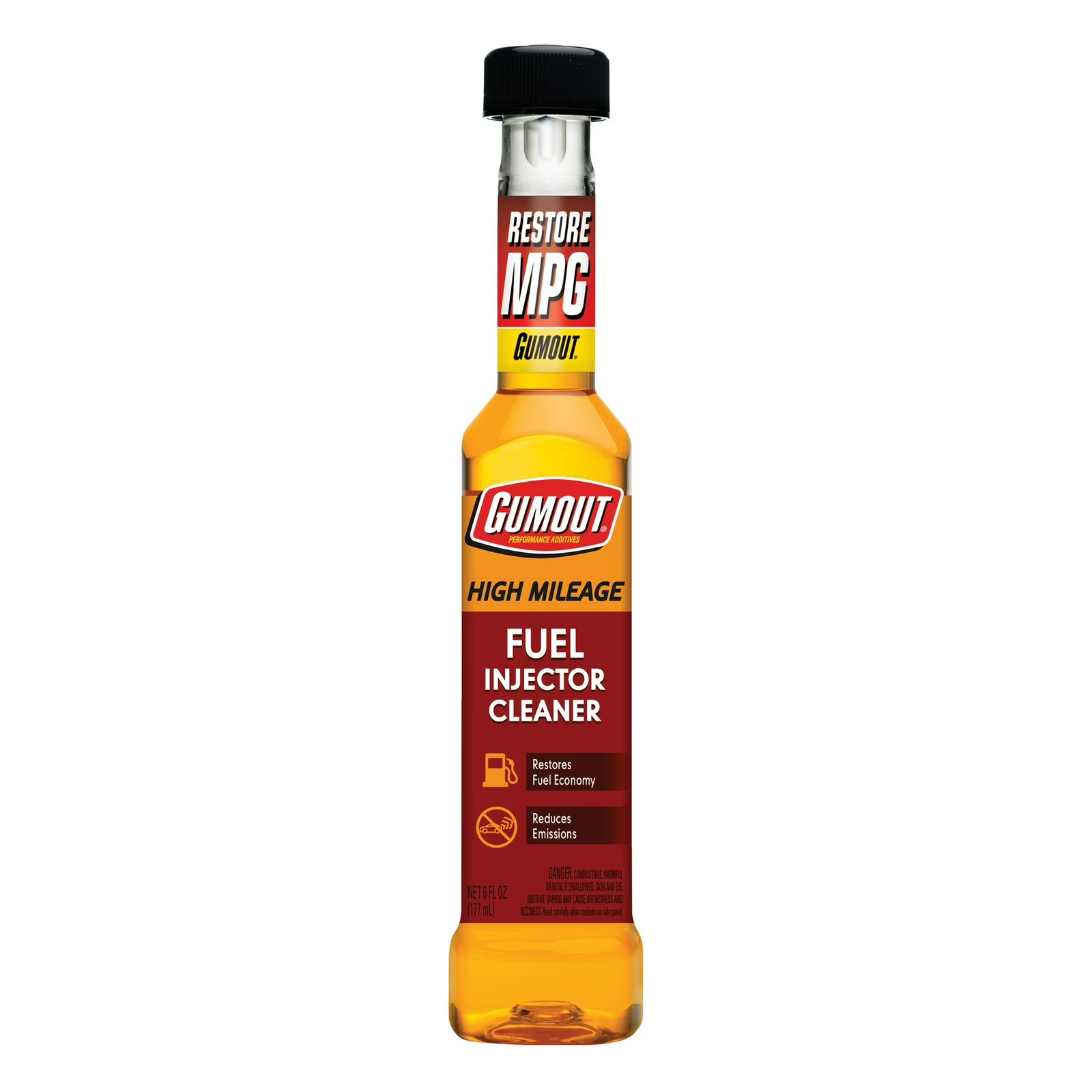 Gumout High Mileage Fuel Injector Cleaner, 6 fl oz Gumout High Mileage Fuel Injector Cleaner, 6 fl oz