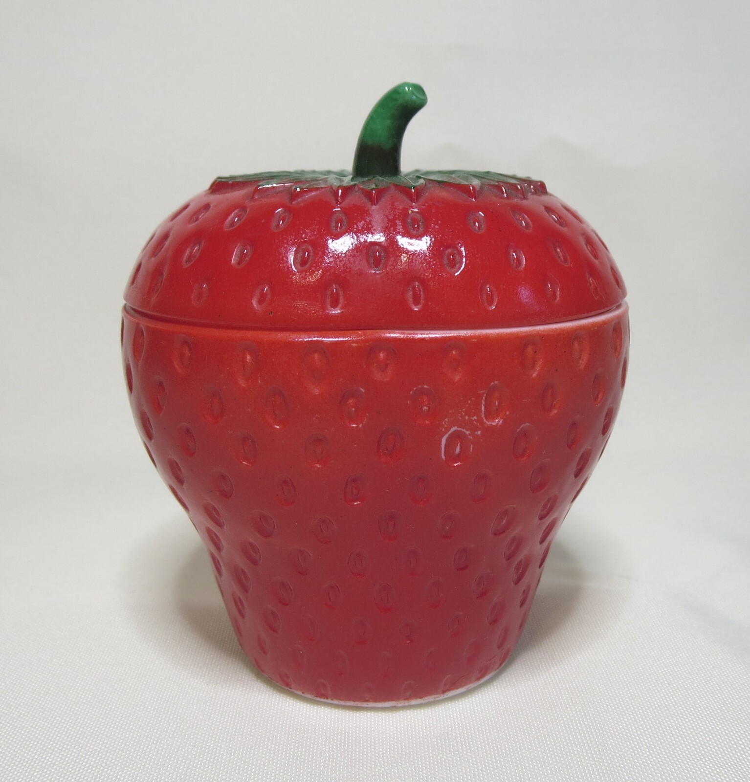 HAZEL ATLAS STRAWBERRY JAM JAR 1950s MCM Mid Century Modern HAZEL ATLAS STRAWBERRY JAM JAR 1950s MCM Mid Century Modern