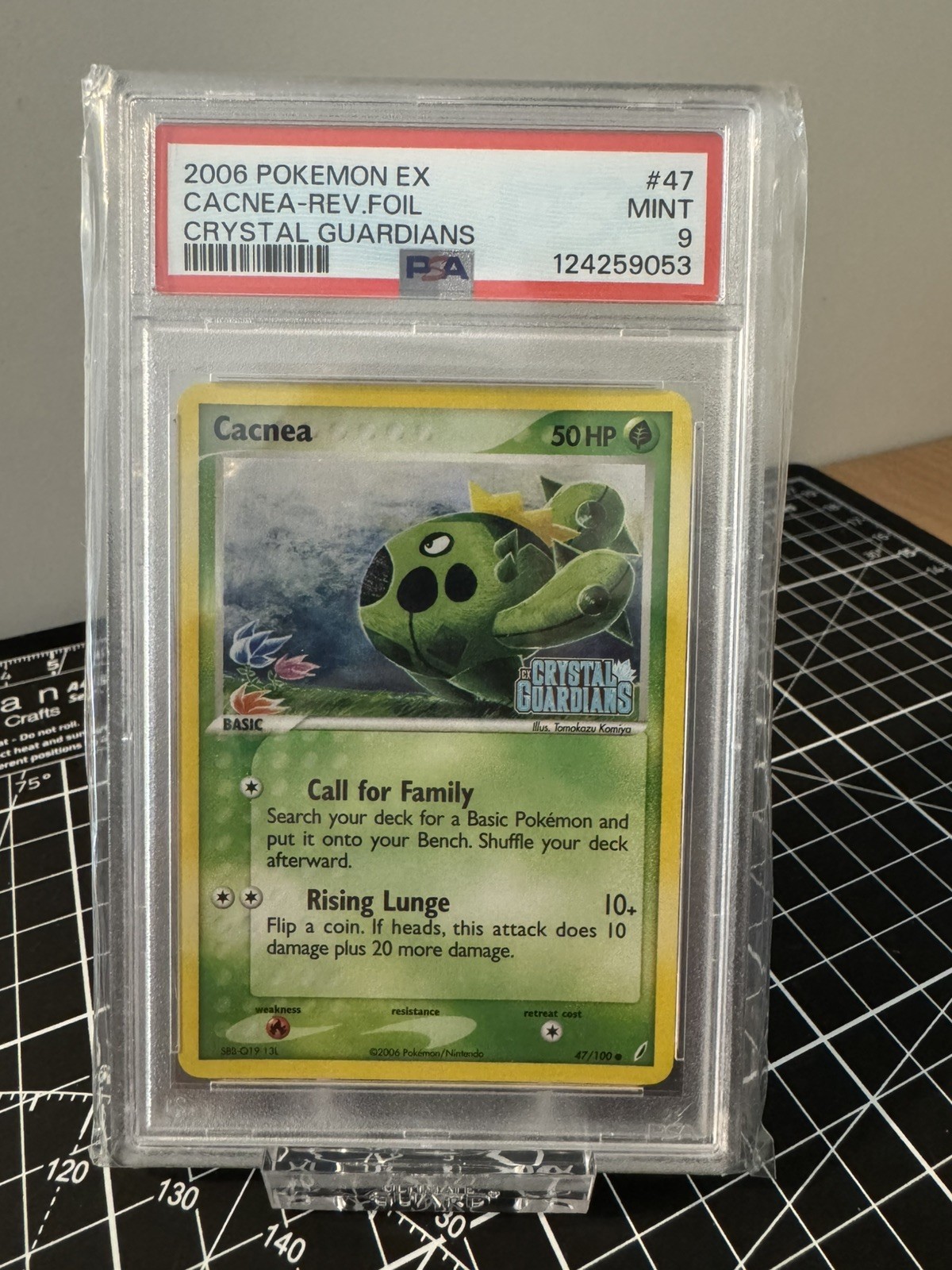 2006 Pokemon EX Crystal Guardians Cacnea Reverse Foil 47/100 PSA 9 Mint