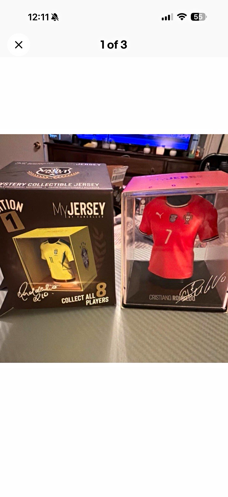 MyJersey by FanCollect Cristiano Ronaldo Soccer Figure Red Plastic Boxed Mystery MyJersey by FanCollect Cristiano Ronaldo Soccer Figure Red Plastic Boxed Mystery