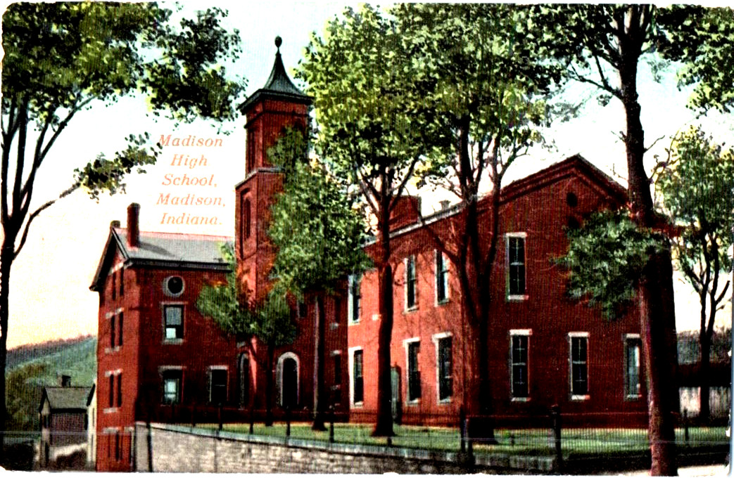 Vintage Postcard 1913 Madison High School (Central School), Madison, Indiana Vintage Postcard 1913 Madison High School (Central School), Madison, Indiana