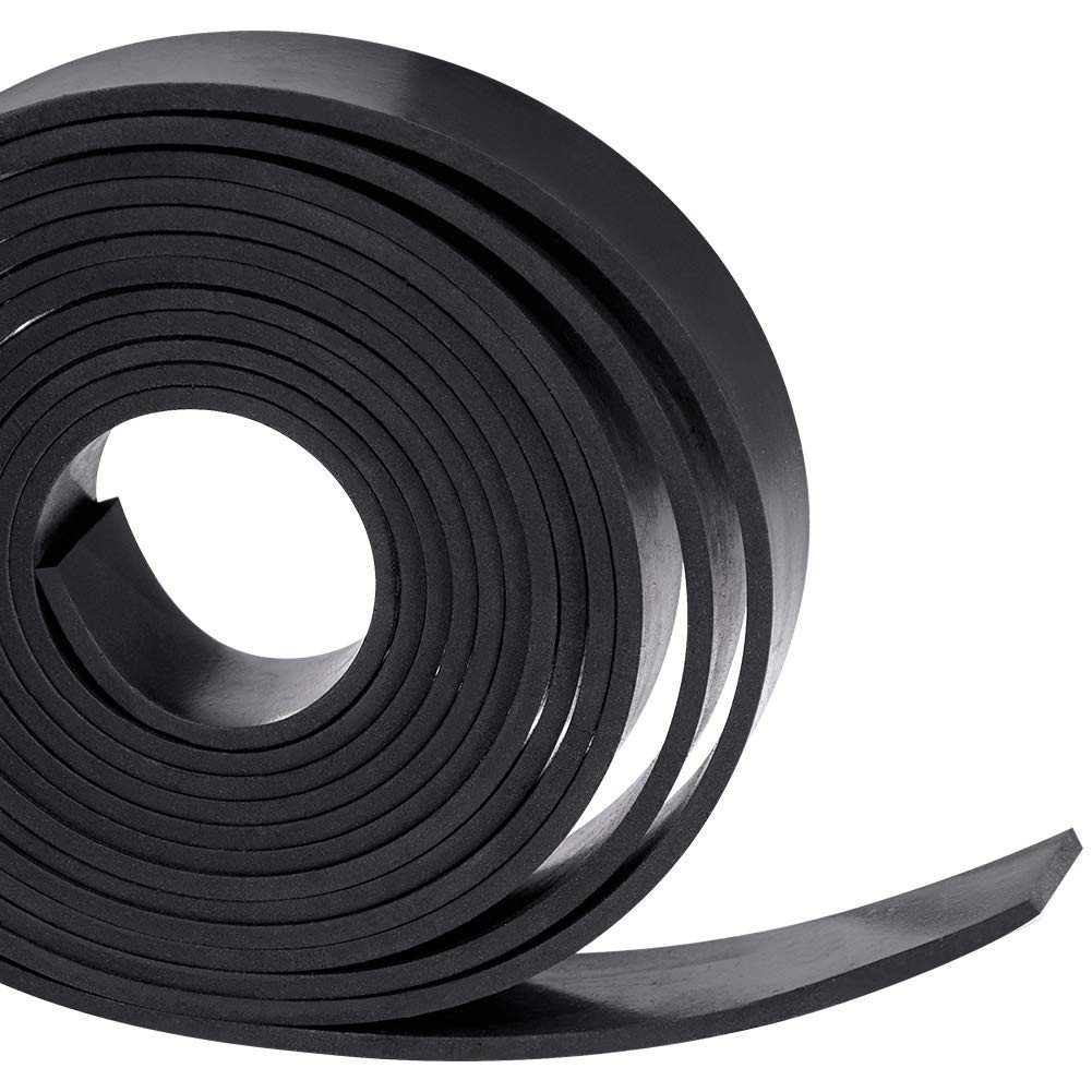 TORRAMI Solid Neoprene Rubber Strips Roll 1/8 (.125) inch Thick X 1 inch Wide X TORRAMI Solid Neoprene Rubber Strips Roll 1/8 (.125) inch Thick X 1 inch Wide X