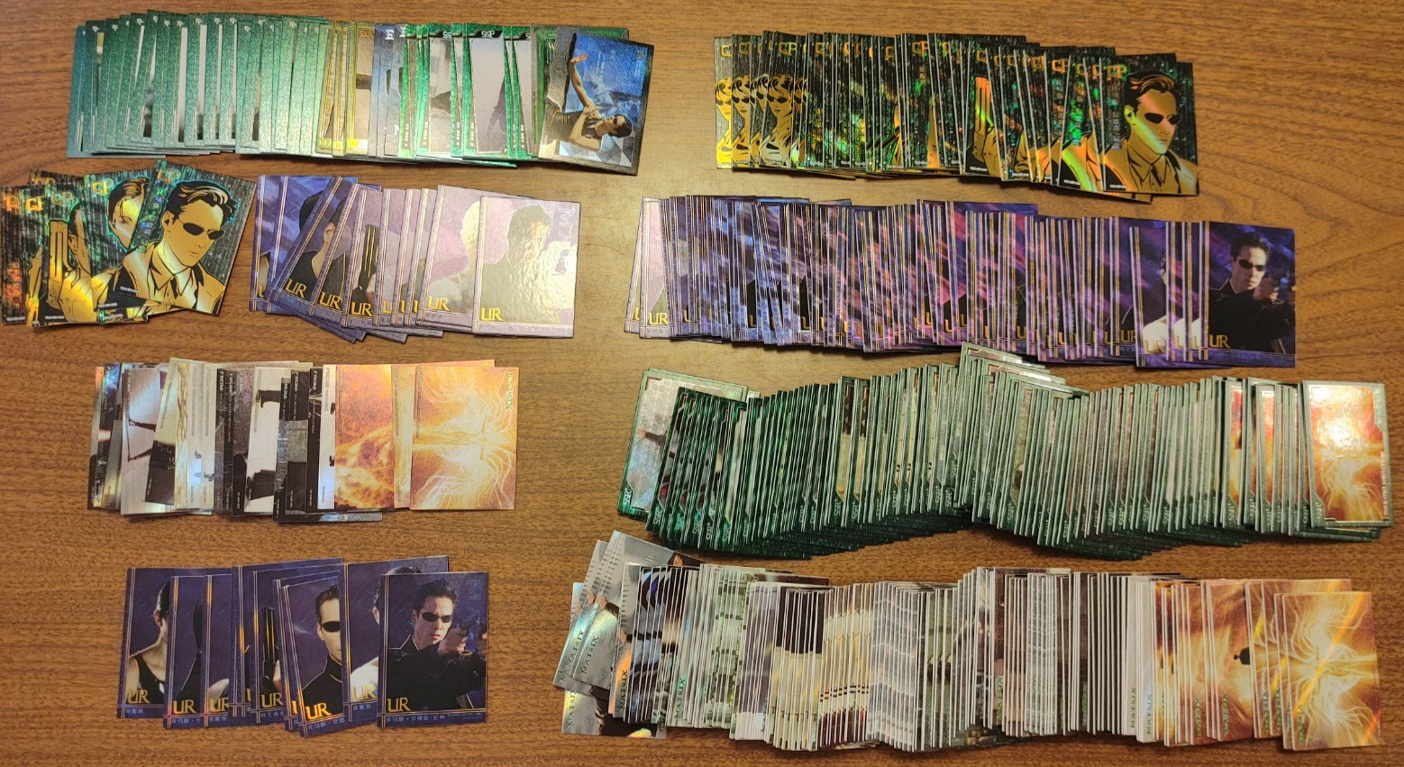 Massive Lot of The Matrix Trading Cards / Warner Brothers / Foreign release