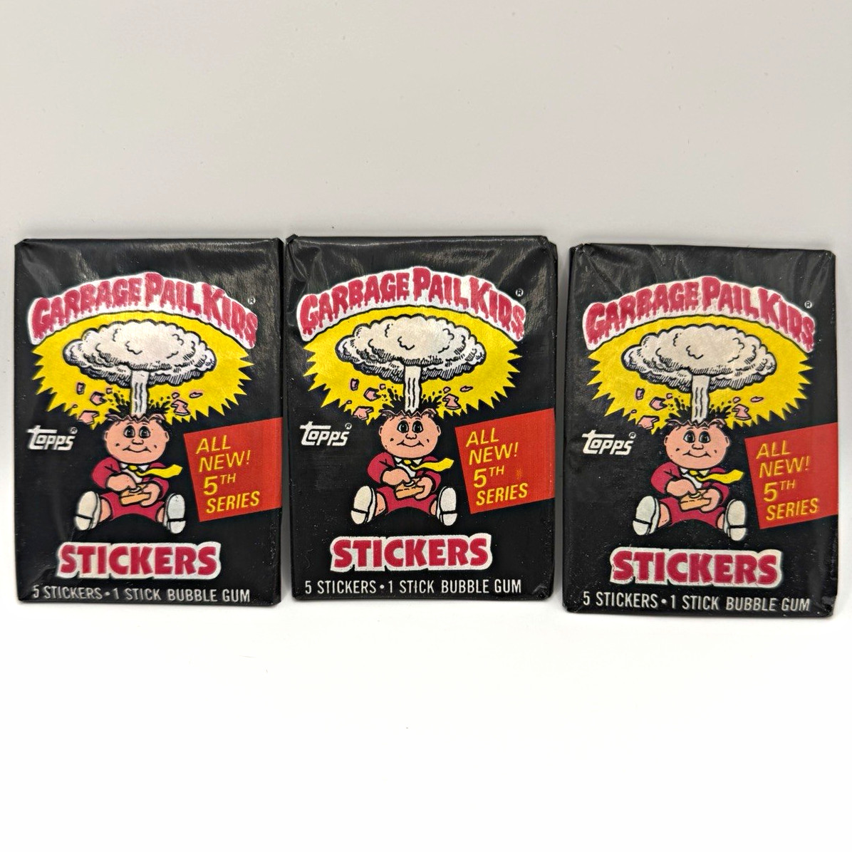 1986 Topps Garbage Pail Kids Series 5 Wax Pack Rare \ 1986 Topps Garbage Pail Kids Series 5 Wax Pack Rare \