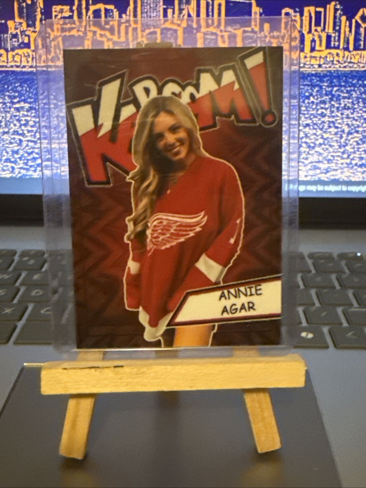Annie Agar Kaboom 2024 Custom Card K-AA