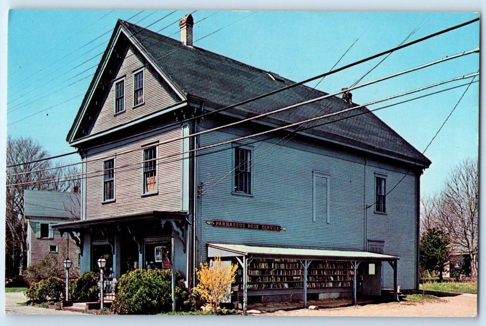 c1960 Cape Cod Massachusetts MA Postcard Parnassus Book Service Yarmouth Port