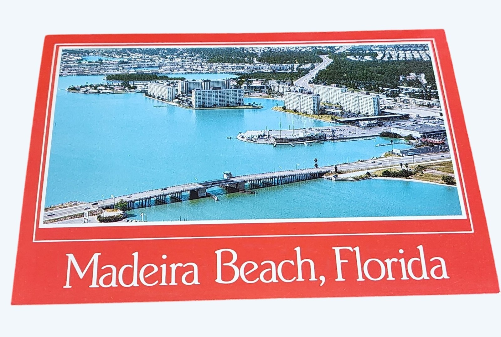 Vintage Madeira Beach Florida Aerial View Postcard Collectible Travel Souvenir Vintage Madeira Beach Florida Aerial View Postcard Collectible Travel Souvenir