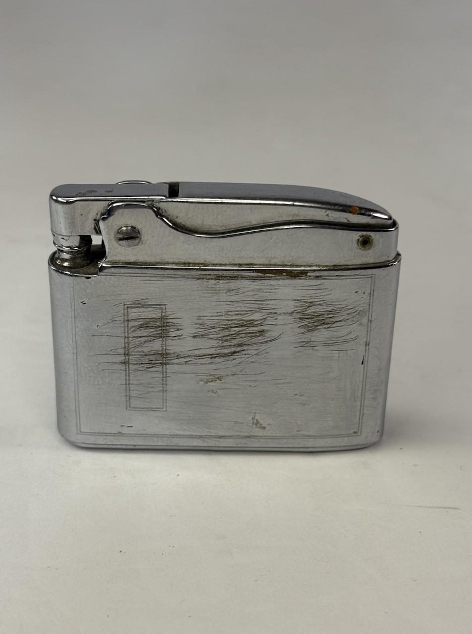 Vintage Ronson Adonis Lighter Chrome Flat Pocket Wick Petrol Newark NJ USA Vintage Ronson Adonis Lighter Chrome Flat Pocket Wick Petrol Newark NJ USA