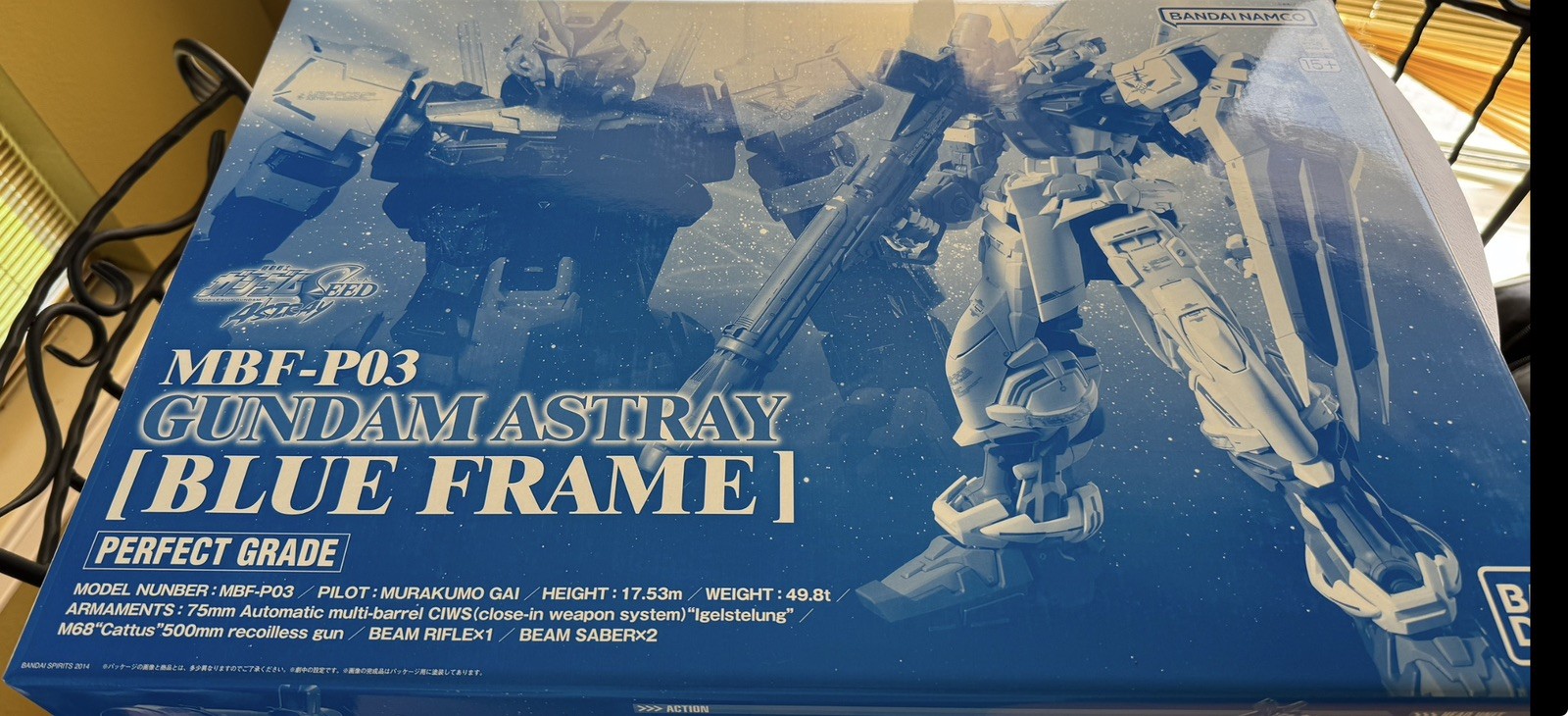 Premium Bandai PG MBF-P03 Gundam Astray Blue Frame Plastic Model Kit USA Shipper Premium Bandai PG MBF-P03 Gundam Astray Blue Frame Plastic Model Kit USA Shipper