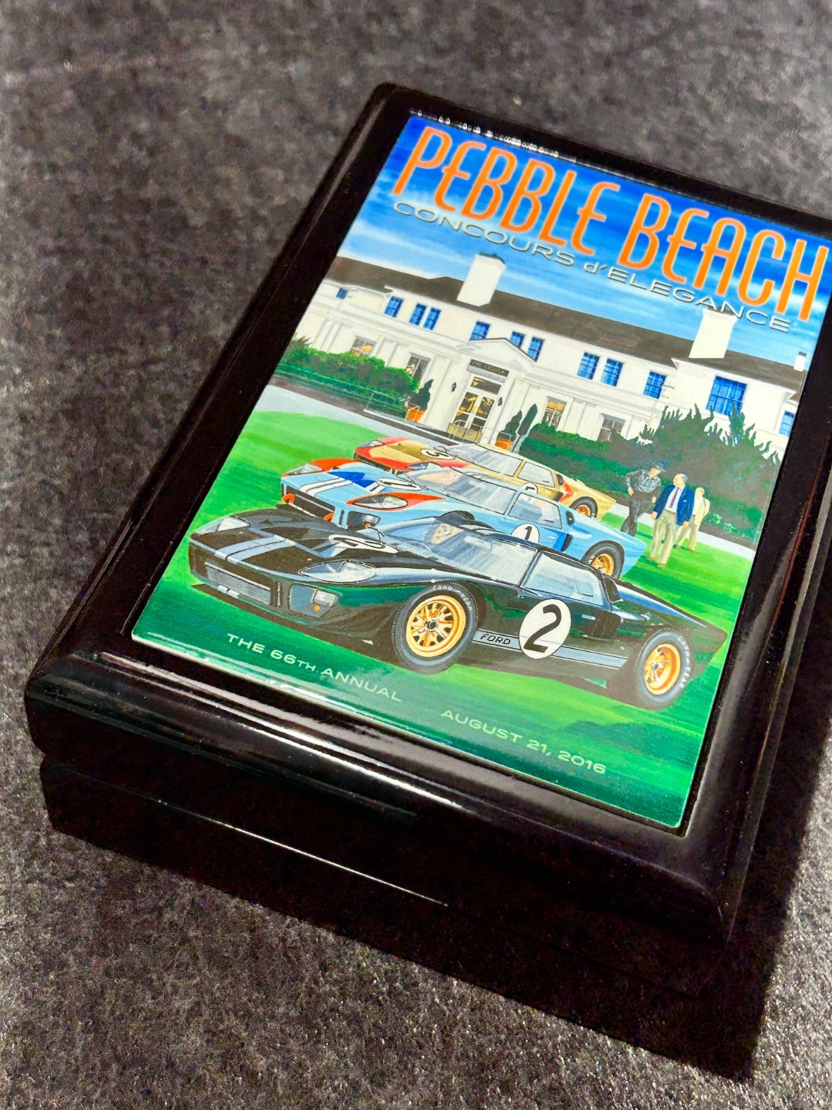 2016 Pebble Beach Concours d\'Elegance  Presentation Tile Box - FORD GT40 Le Mans
