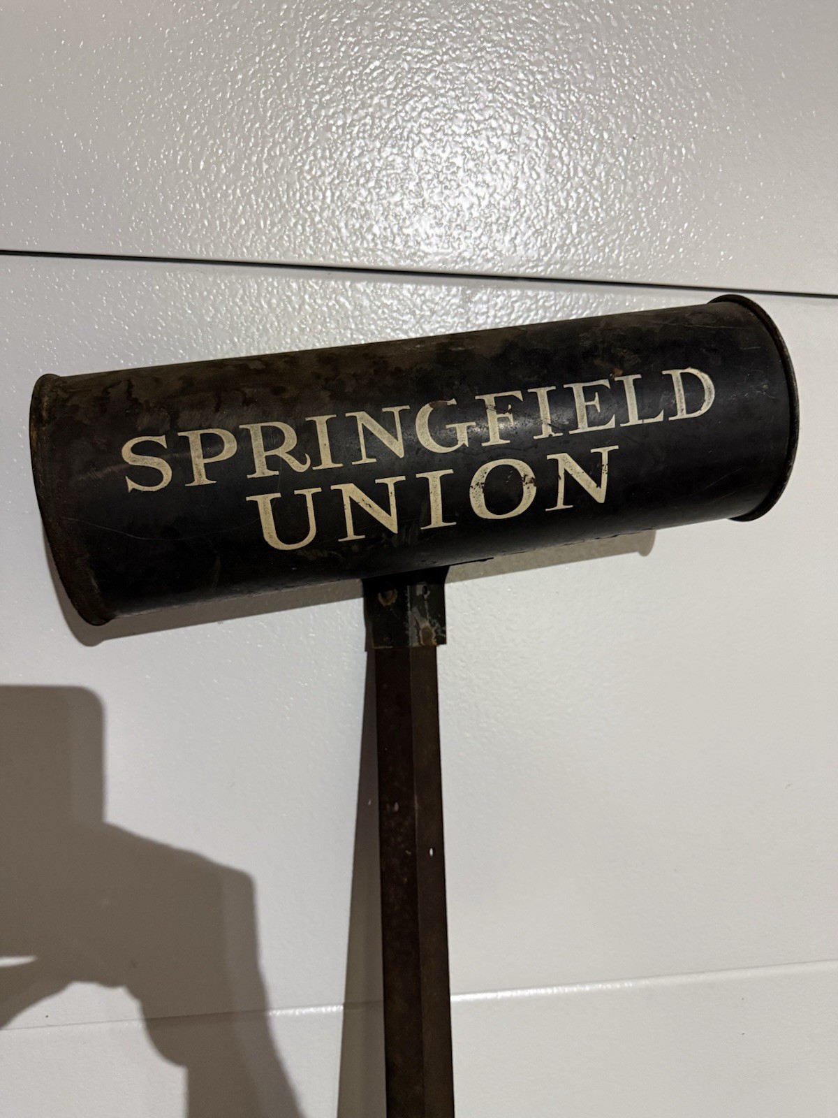 Vintage Springfield Union Newspaper Mailbox, Paper Ran In Spfld, MA 1864-1987