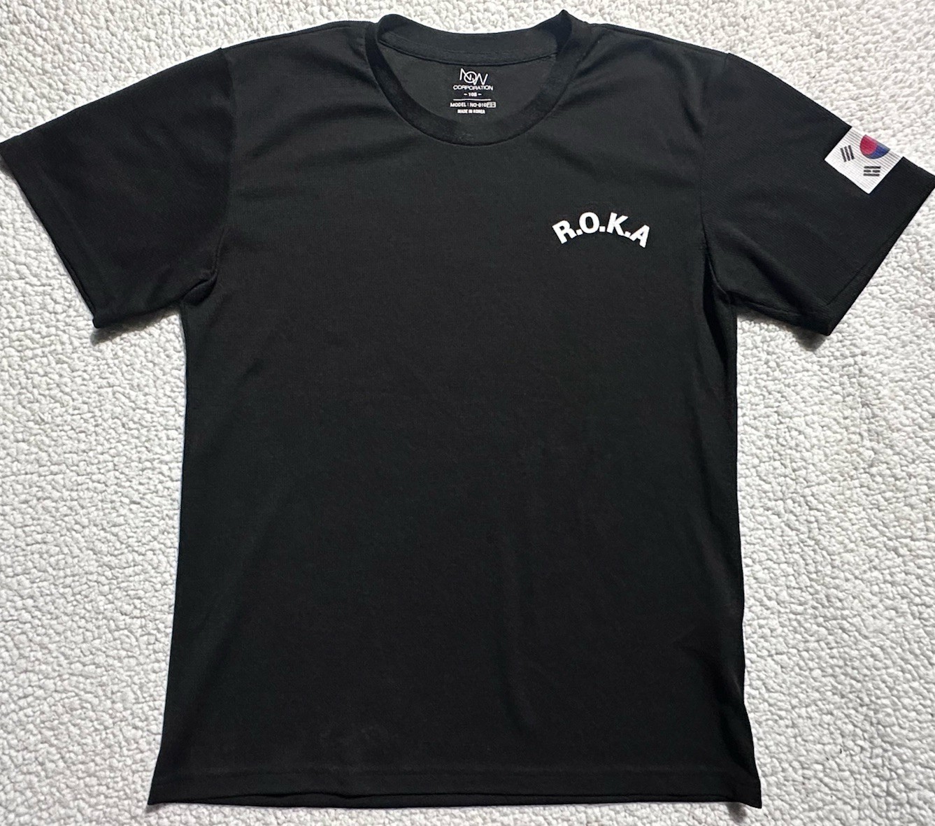 Authentic South Korean military ROKA/ROKAF shirt, Now Corporation, Black, Large Authentic South Korean military ROKA/ROKAF shirt, Now Corporation, Black, Large