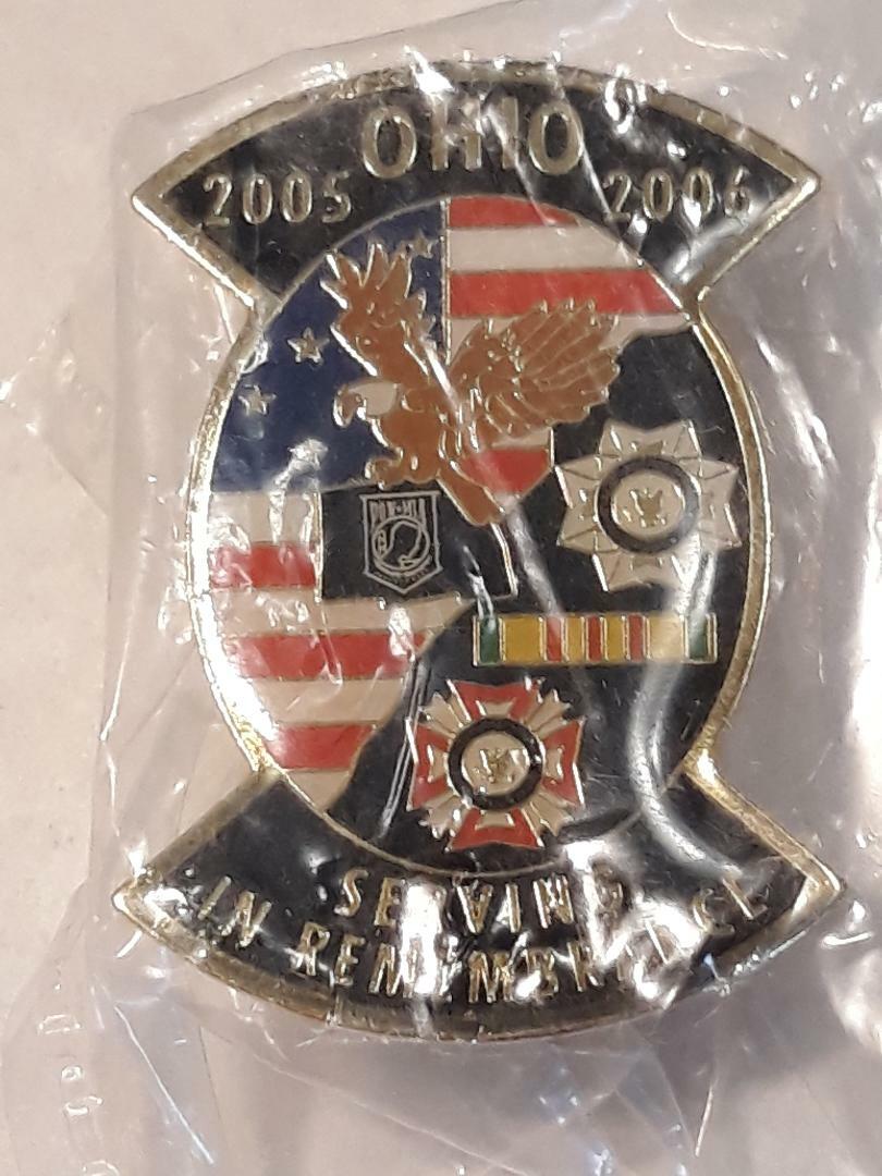 2005-06 VFW Ohio Serving In Remembrance Pin ~ NEW 