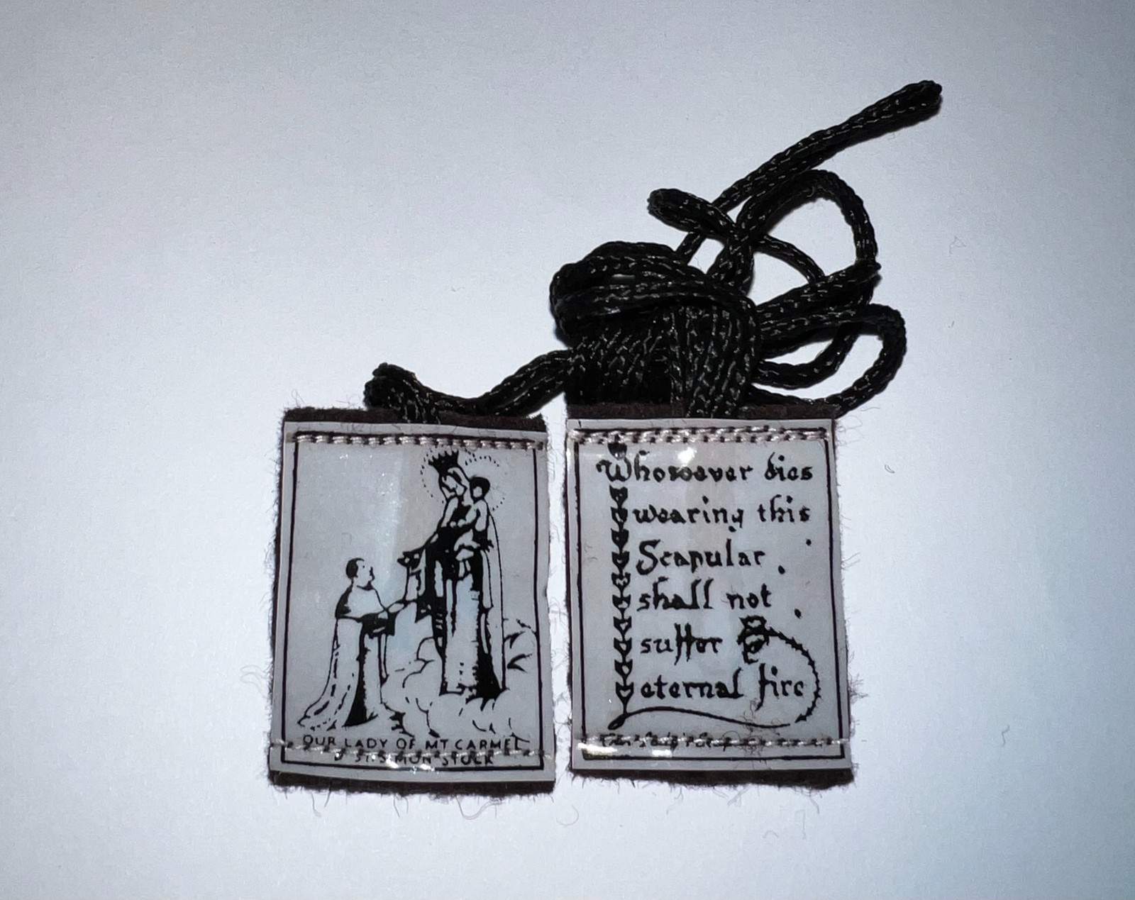 Brown Scapular 100 % wool made in USA