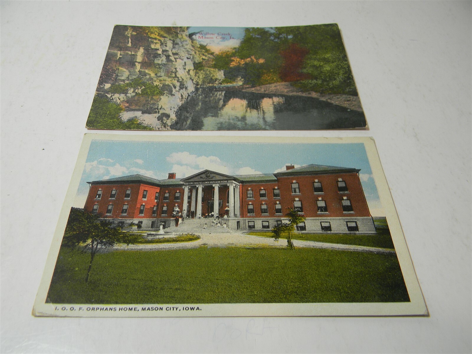 Vintage Mason City Iowa Orphans House & Willow Creek Lot of 2 Postcards P15