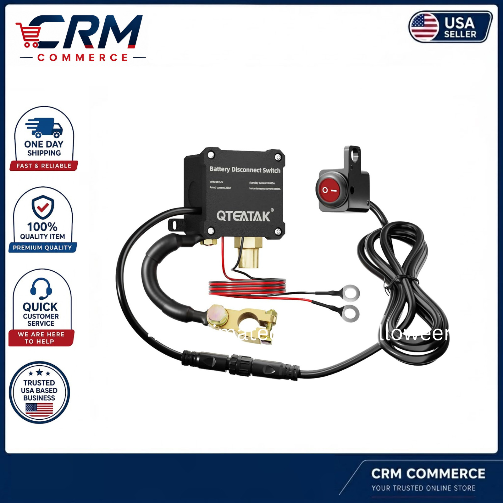 12V 250A Battery Disconnect Switch Kill Switch, Prevent Battery Drain for Car Tr 12V 250A Battery Disconnect Switch Kill Switch, Prevent Battery Drain for Car Tr