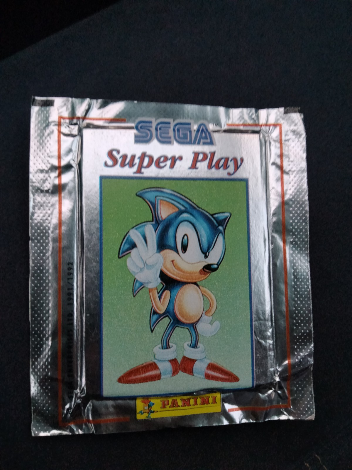 1991/1992 Panini SEGA Super Play Sonic Sealed Figure Bag (120)